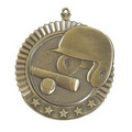 Medal, "Baseball" Star - 2 3/4" Dia